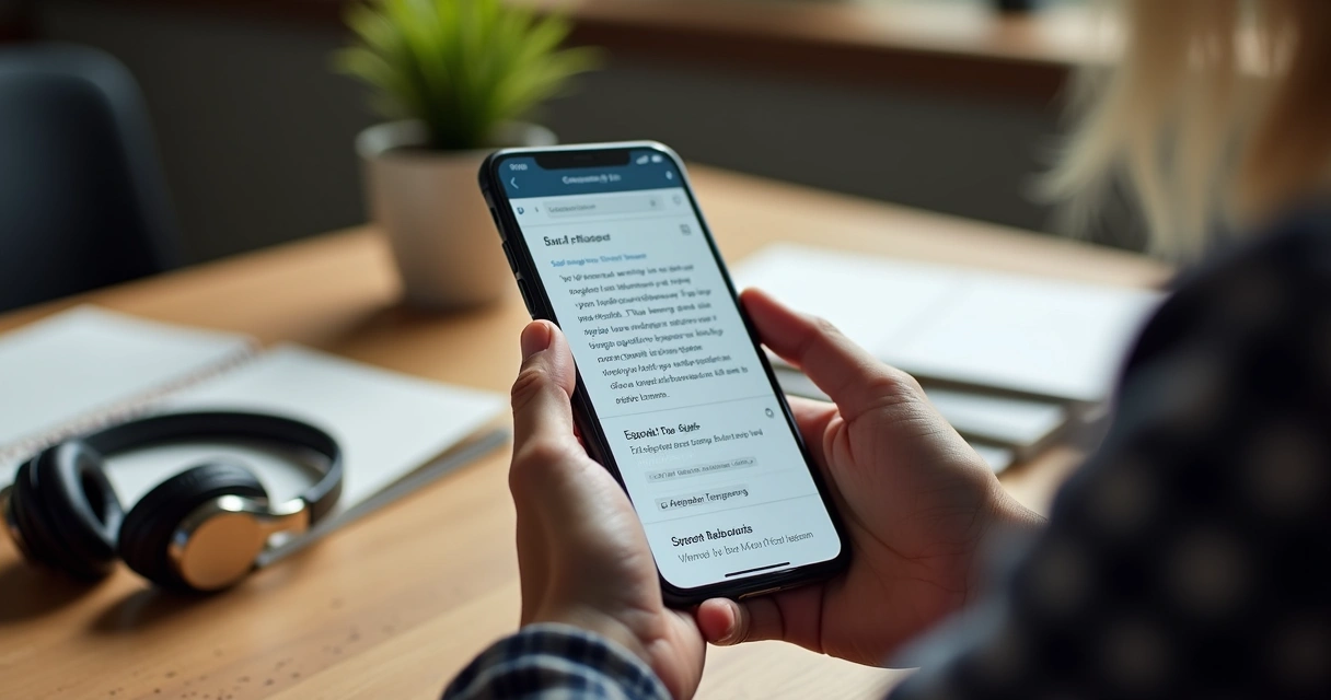 Usuário navegando com leitor de tela em site acessível 