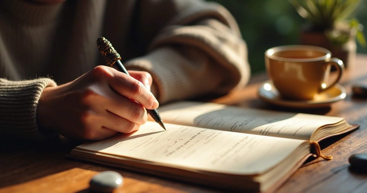 Mãos realizando ação alinhada a valores pessoais 