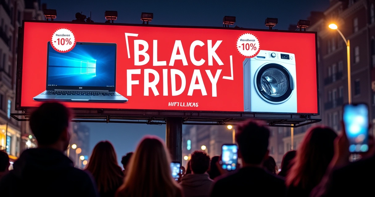 Banner Black Friday Magalu com destaque para eletrônicos em promoção 