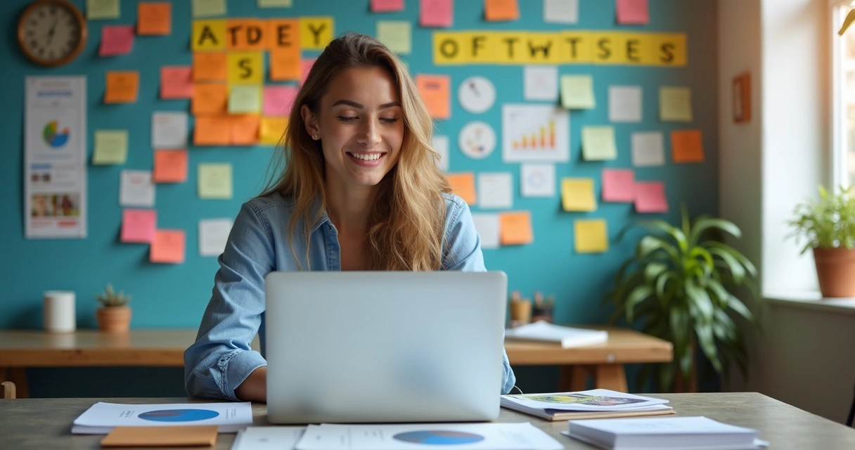 Profissional de marketing digital criando campanhas de remarketing em redes sociais