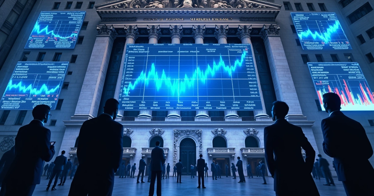 Gráfico de ações de empresas de tecnologia nos Estados Unidos 