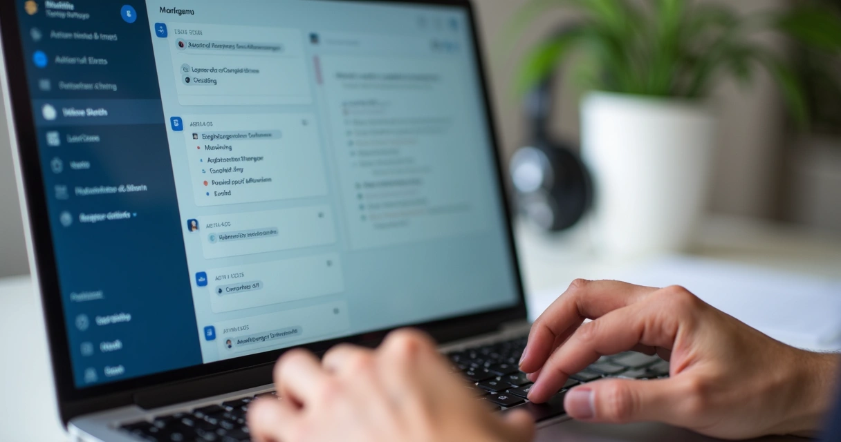 Tela com acompanhamento digital de reuniões individuais 