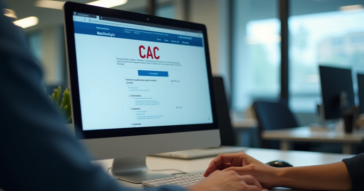 Tela de computador exibindo portal e-CAC da Receita Federal, com opções de restituição em destaque