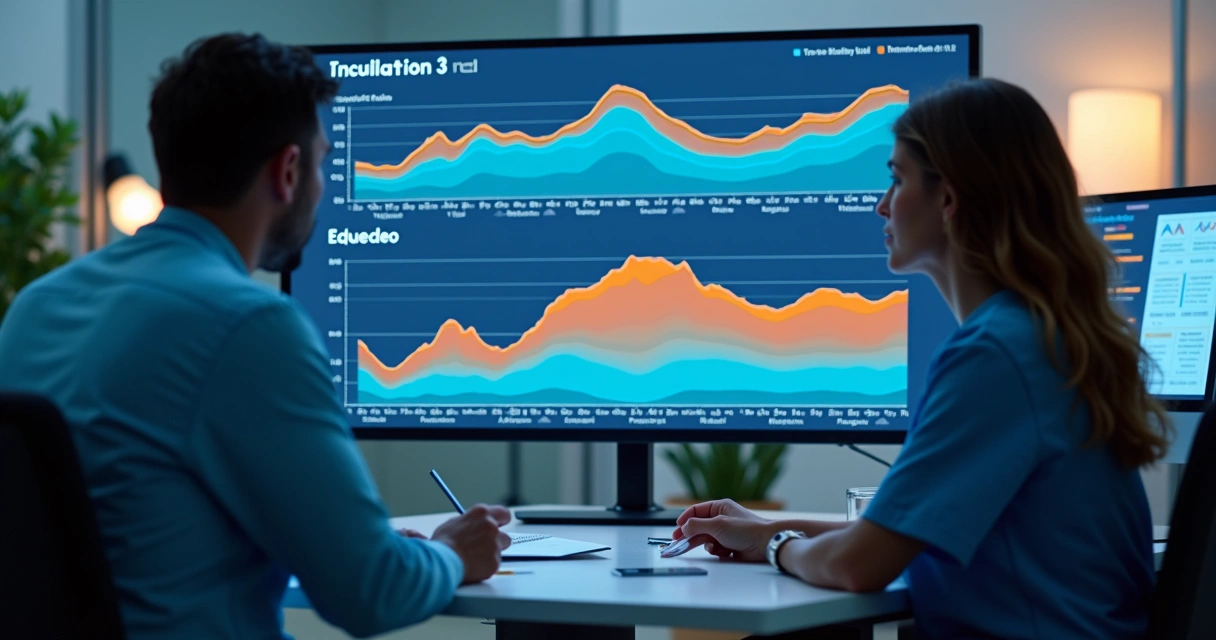Painel digital de acompanhamento nutricional com gráficos de evolução semanal 