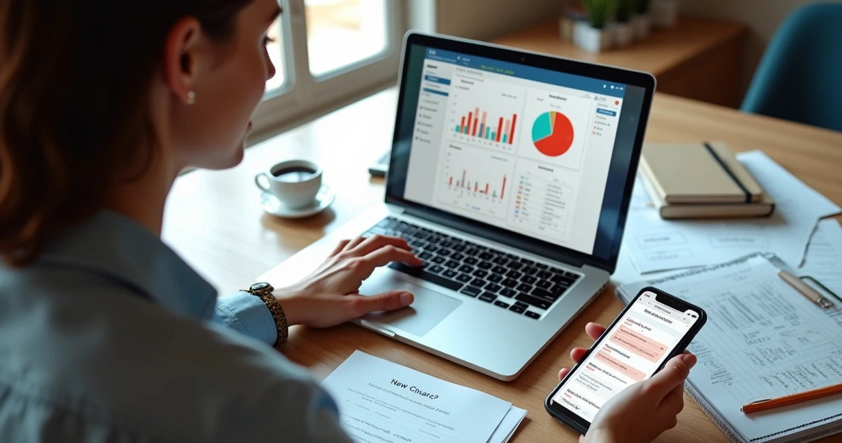 Acompanhamento pós-evento online com relatórios e contatos 