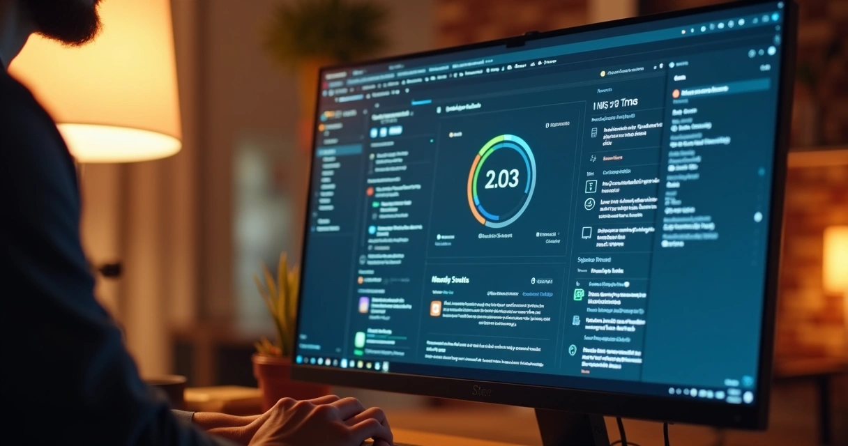 Tela de computador mostrando andamento do processo de marca 