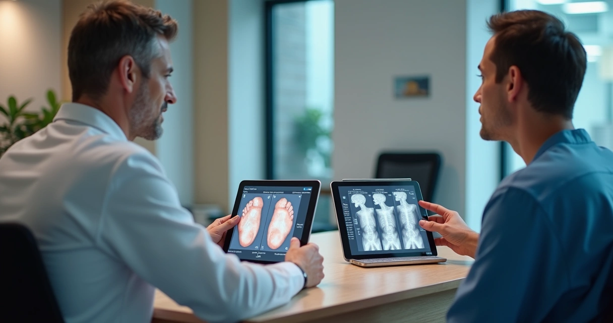 Dermatologista conversando com paciente durante acompanhamento de vitiligo 