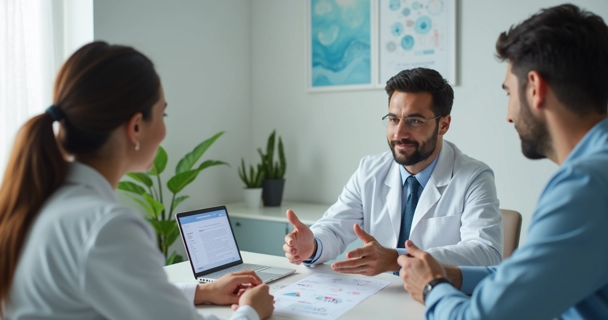 Aperto de mãos entre dentista e consultor de marketing 