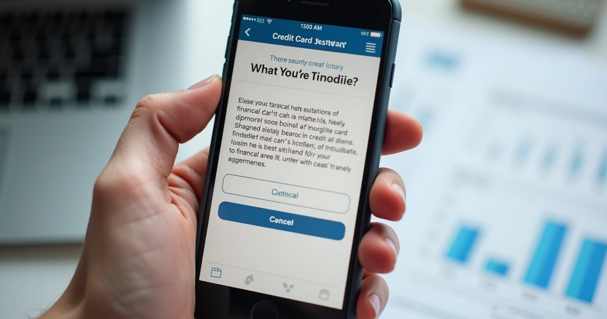 Mão segurando celular mostrando tela de acordo financeiro