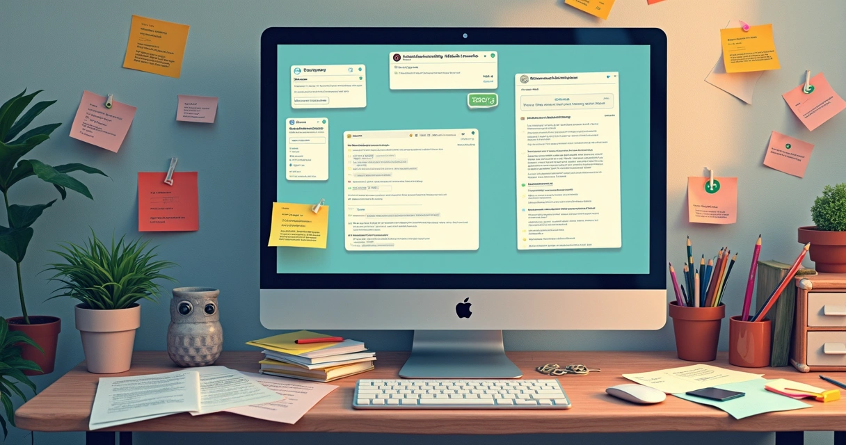 Painel mostrando excesso de mensagens e tarefas não controladas. 
