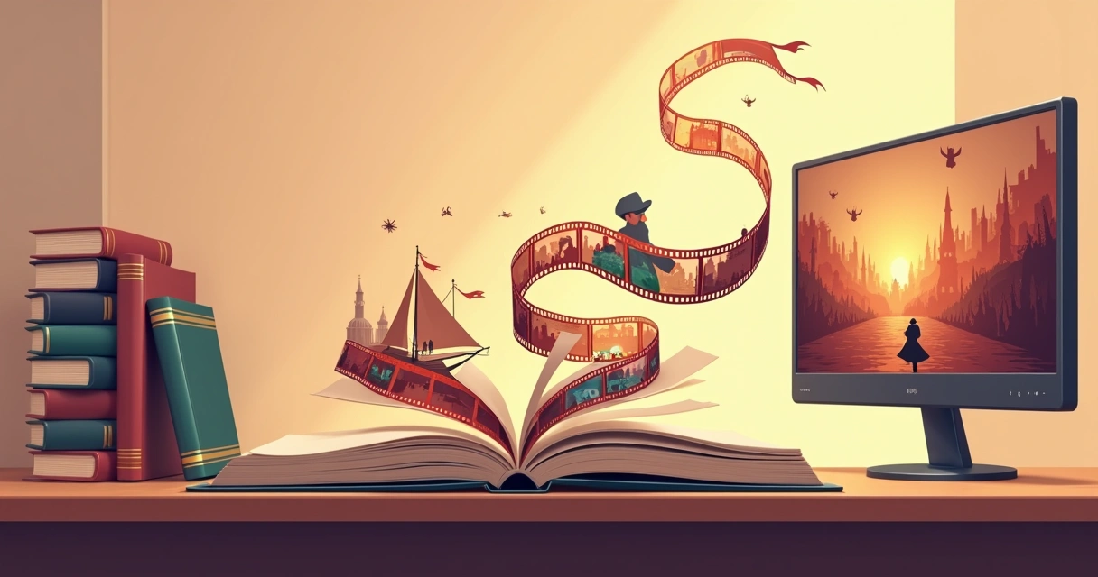 Livros clássicos se transformando em cenas de cinema 