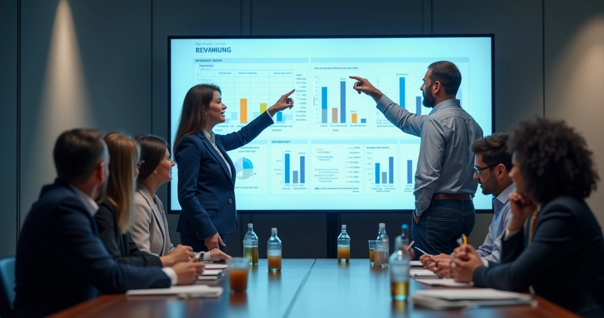 Equipe em treinamento de ERP