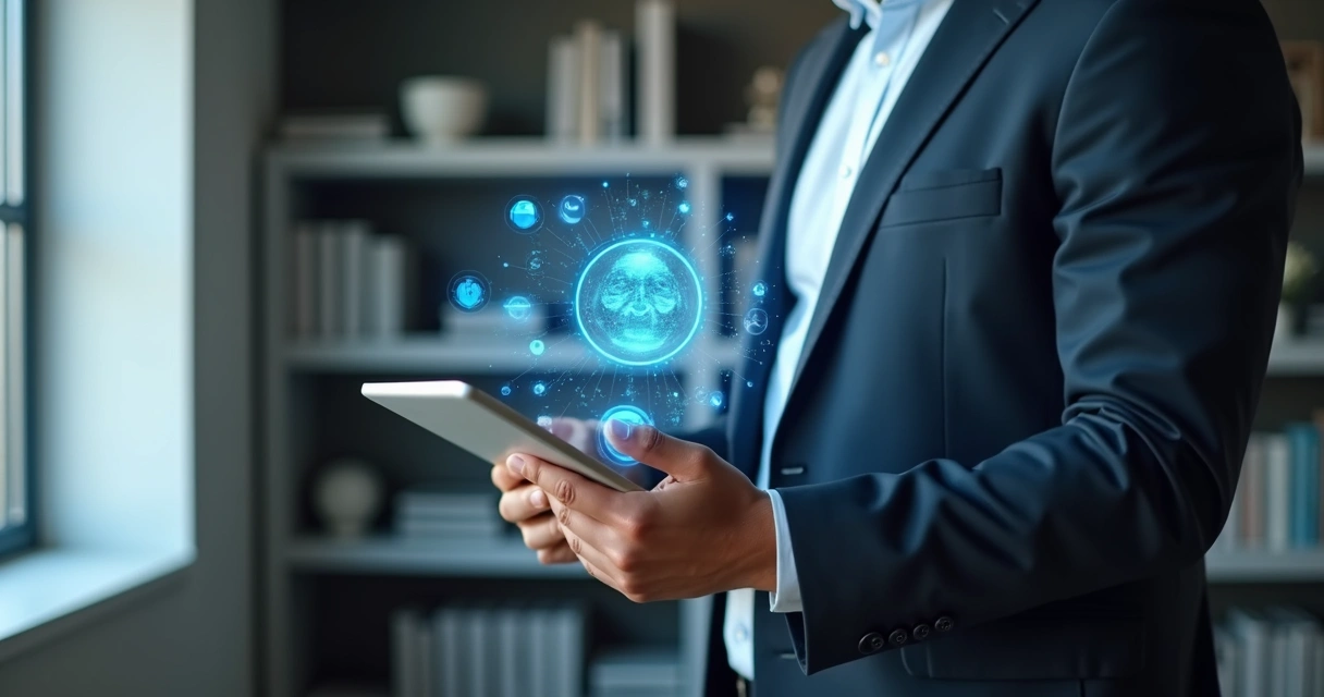 Advogado analisa contrato digital com IA 