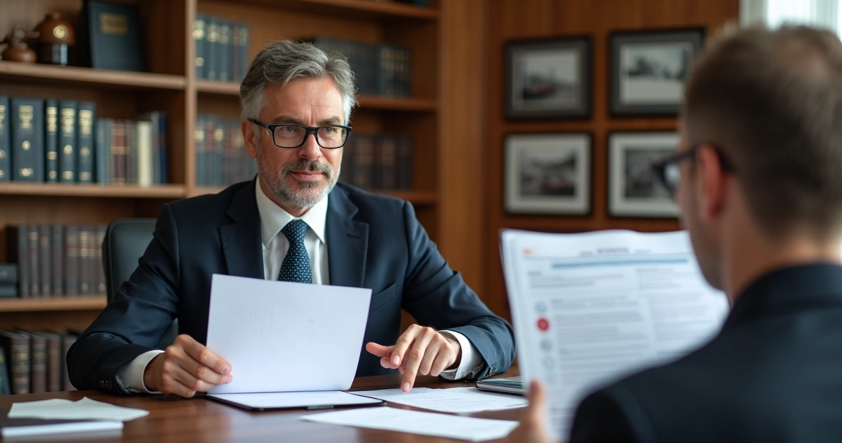 Advogado orientando beneficiário de visão monocular sobre documentos de isenção de IPVA 