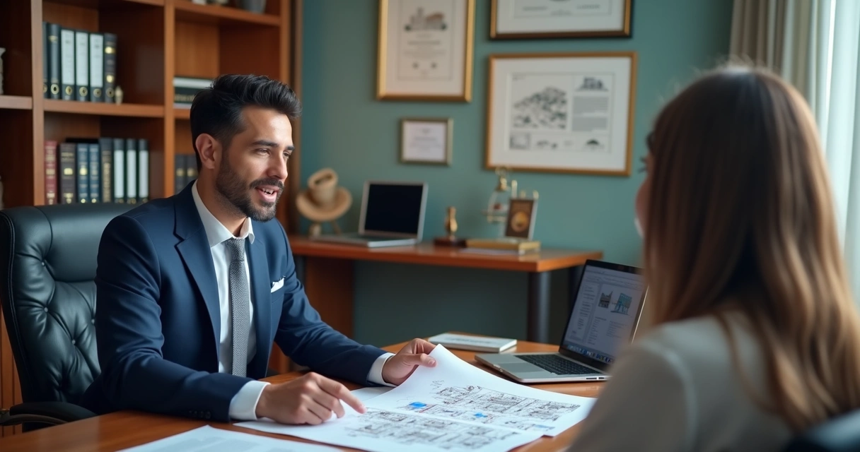 Advogado orientando sobre regularização fundiária 