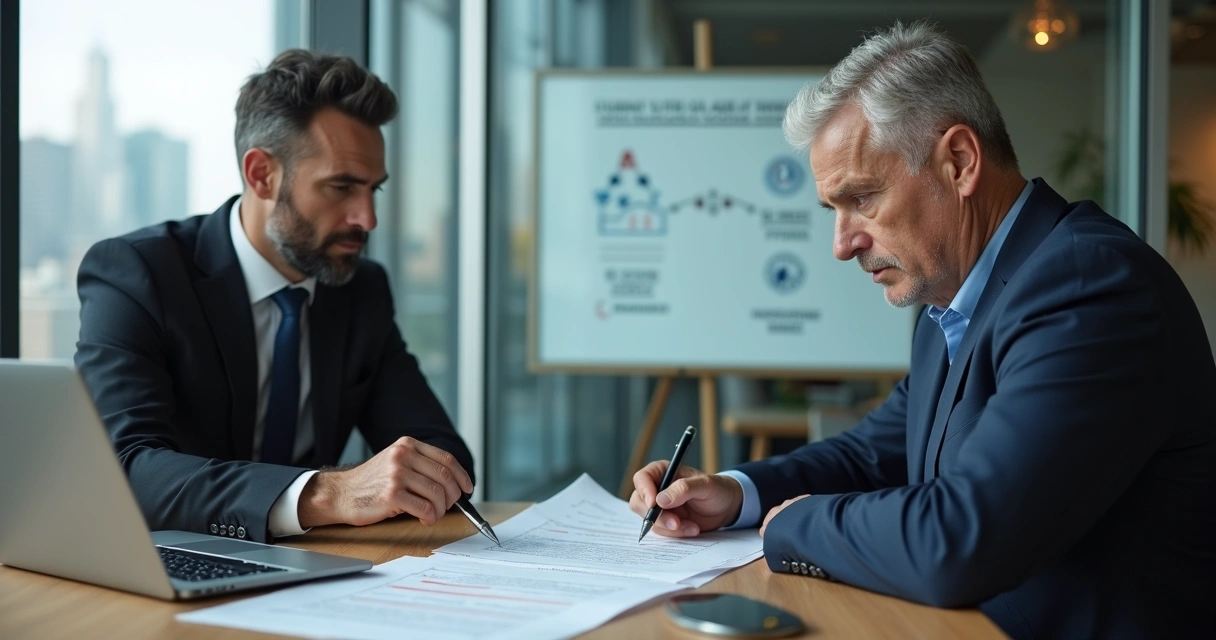 Advogado empresarial orientando empresário sobre funcionário levando clientes para concorrente 