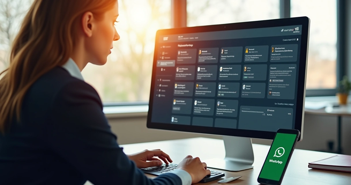 Advogado consultando painel centralizado de processos 