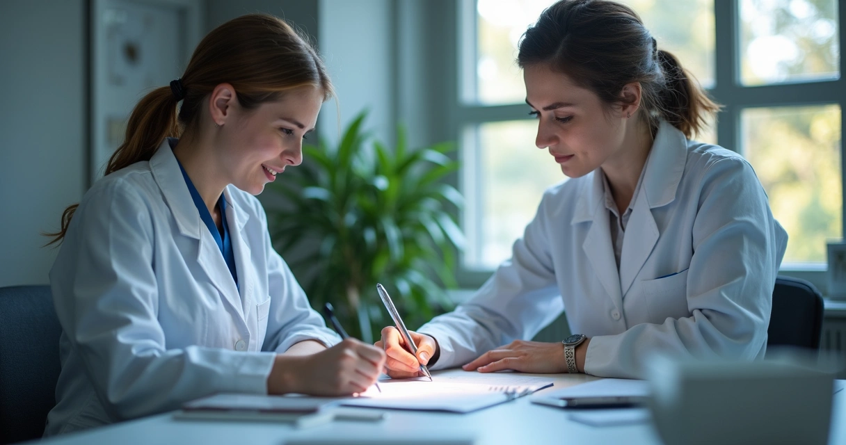 Equipe de profissionais trabalhando em agência de marketing digital para dentistas em ambiente moderno de escritório