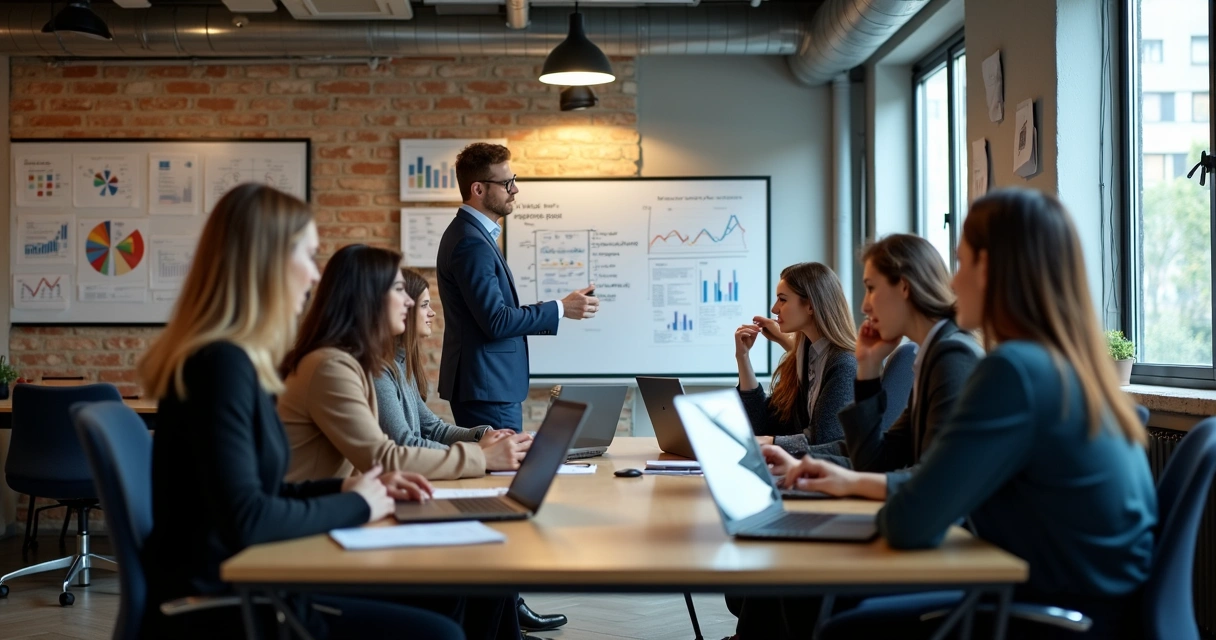 Equipe reunida em agência de marketing digital em Itapetininga 