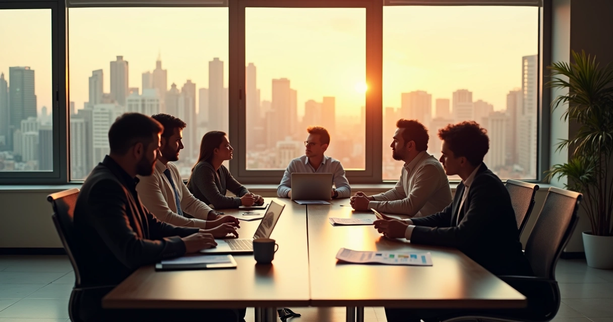Equipe de marketing em reunião em Juazeiro do Norte 