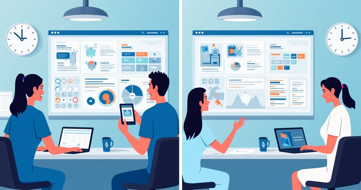 Comparação visual agência com IA integrada versus SaaS de chatbot isolado 