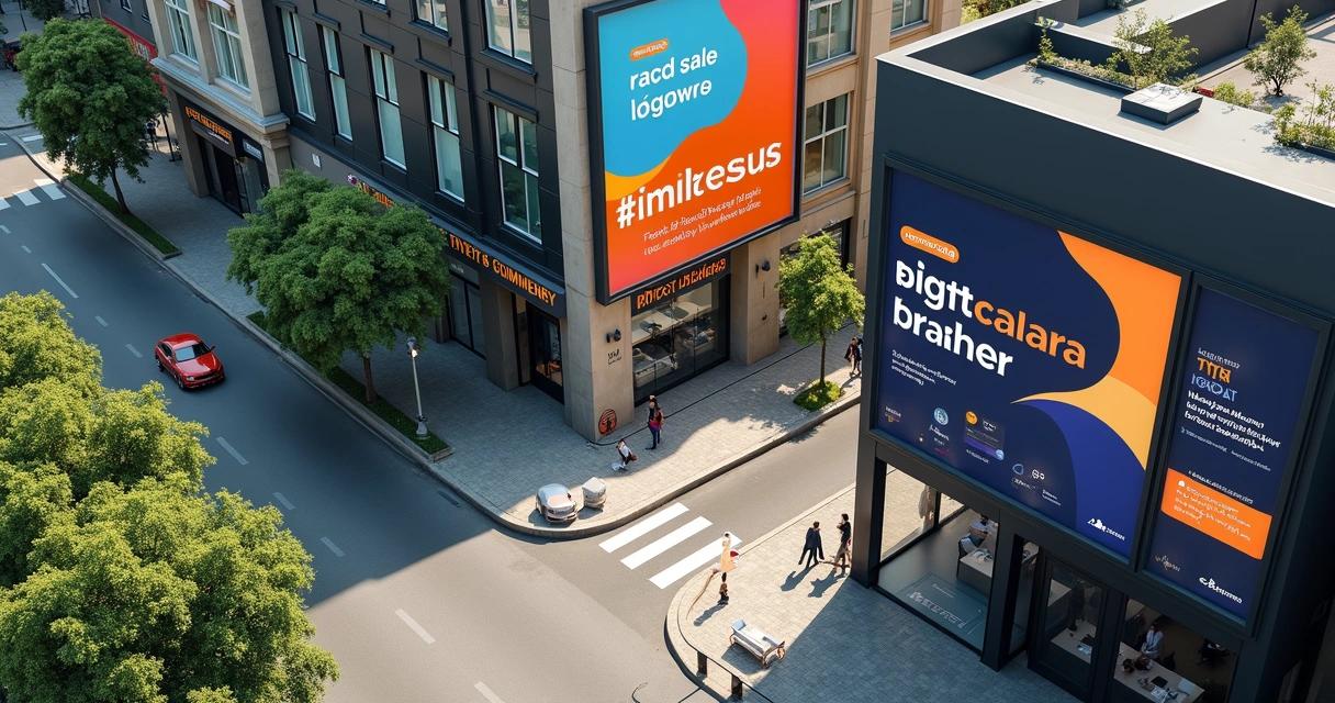 Vista aérea do centro de Pouso Alegre com prédios comerciais e lojas 