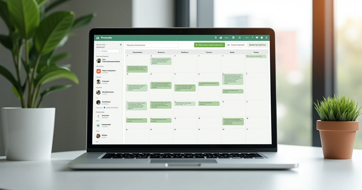 Agenda digital de corretor com alerta de reunião 