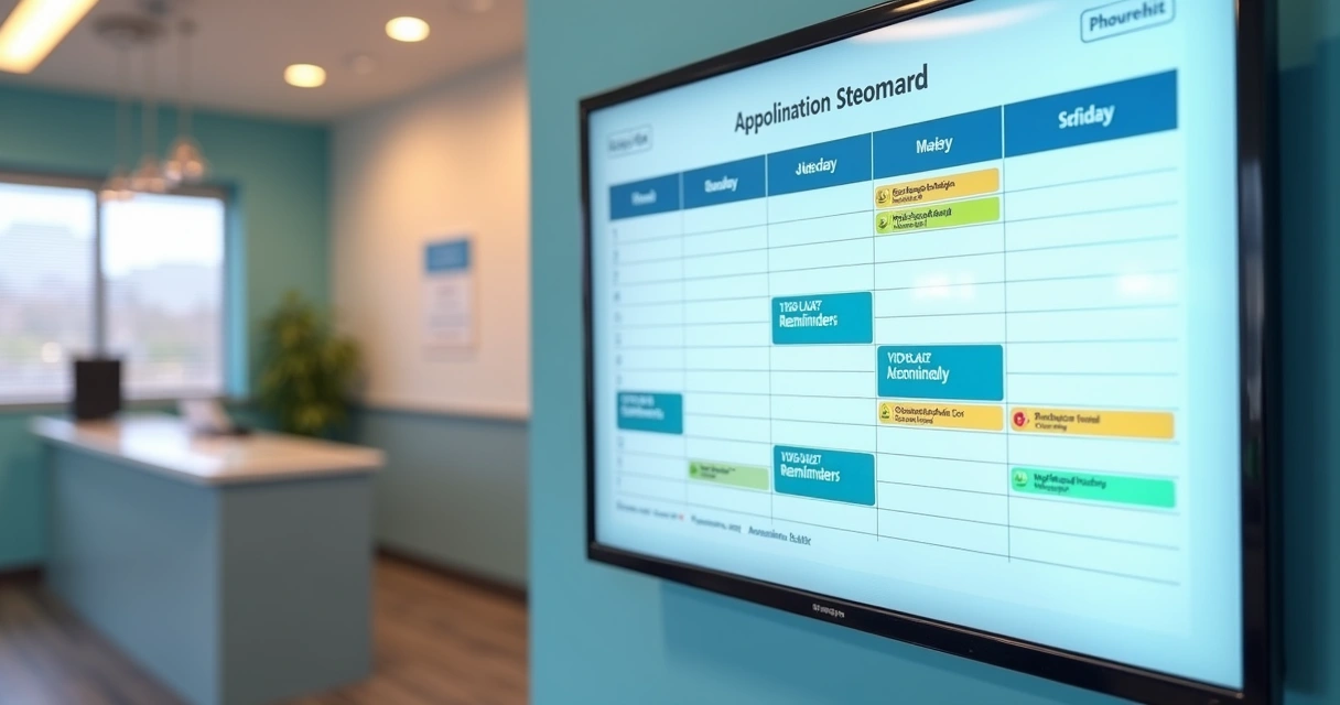 Tela de agendamento automático em clínica médica 