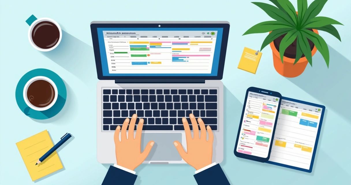 Compromissos e tarefas centralizados em uma agenda online