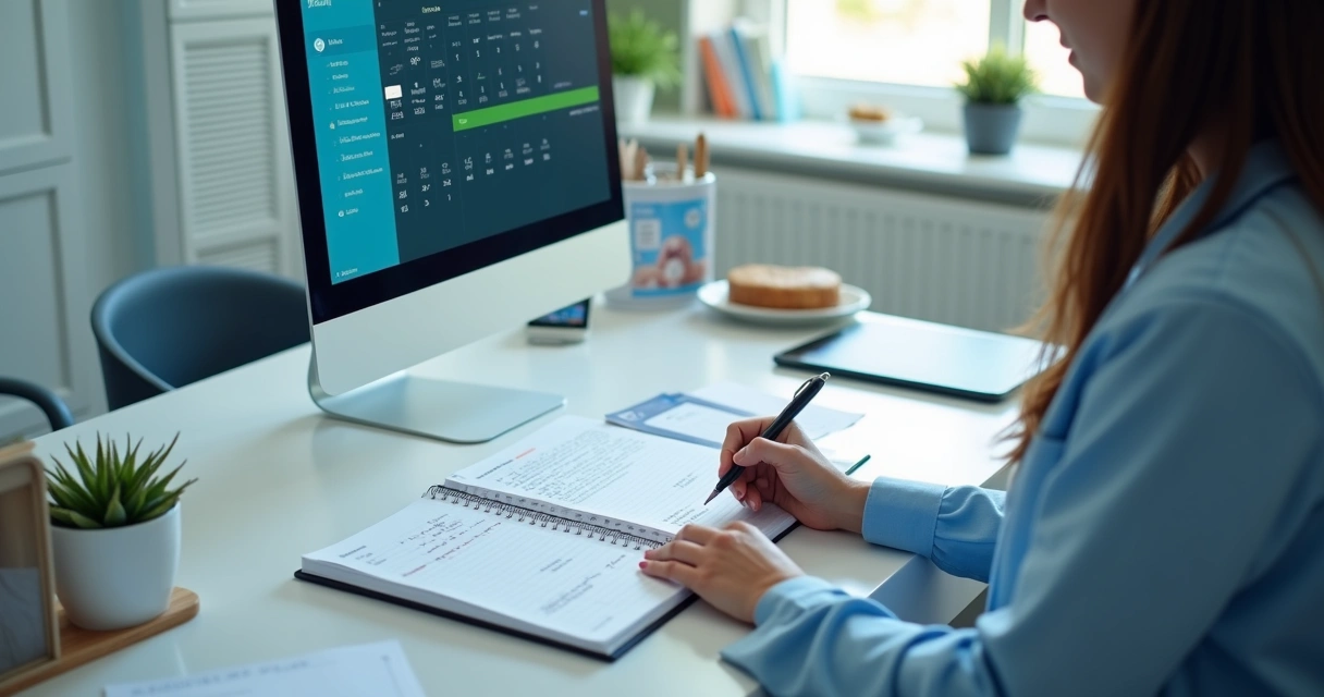 Calendário de agendamento em clínica odontológica 