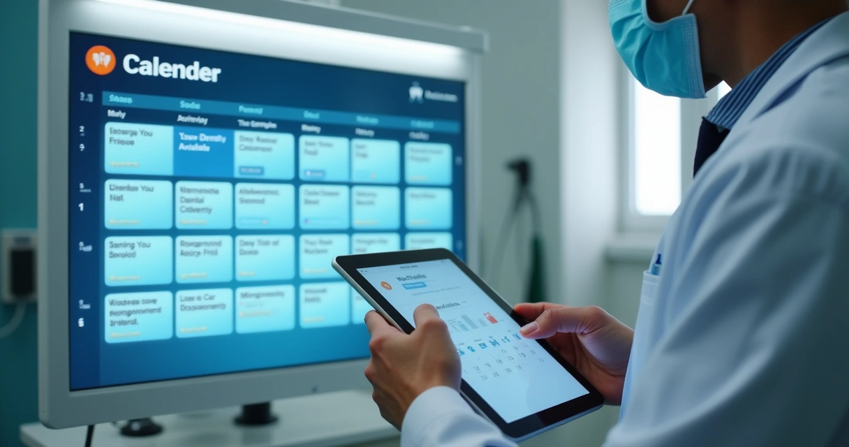 Calendário digital de agendamento de consultas odontológicas 