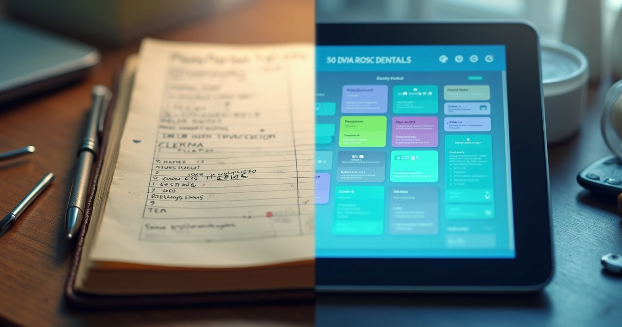 Agenda digital de clínica odontológica com consultas marcadas