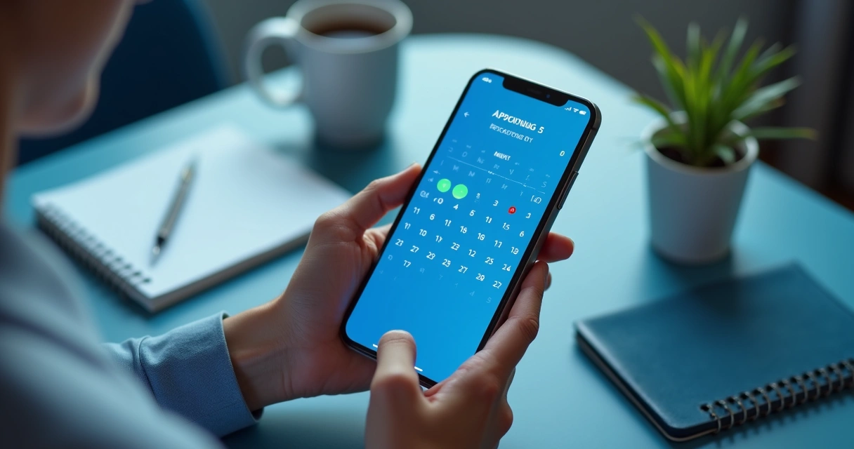 Paciente agendando consulta online na clínica 