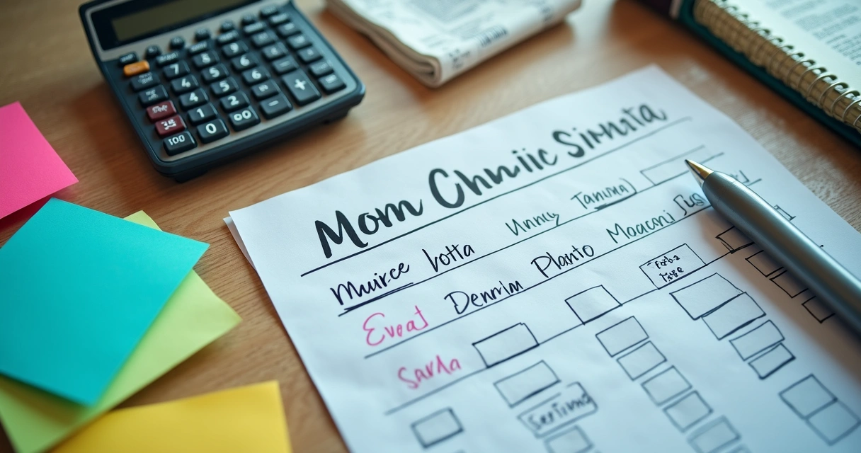 Agenda de clínica com horários bagunçados e post-its coloridos