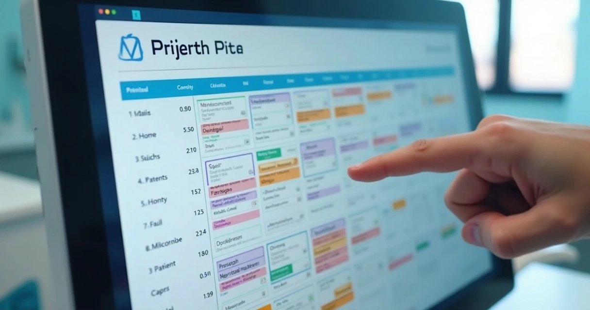 Tela de software de agendamento online para clínica odontológica 