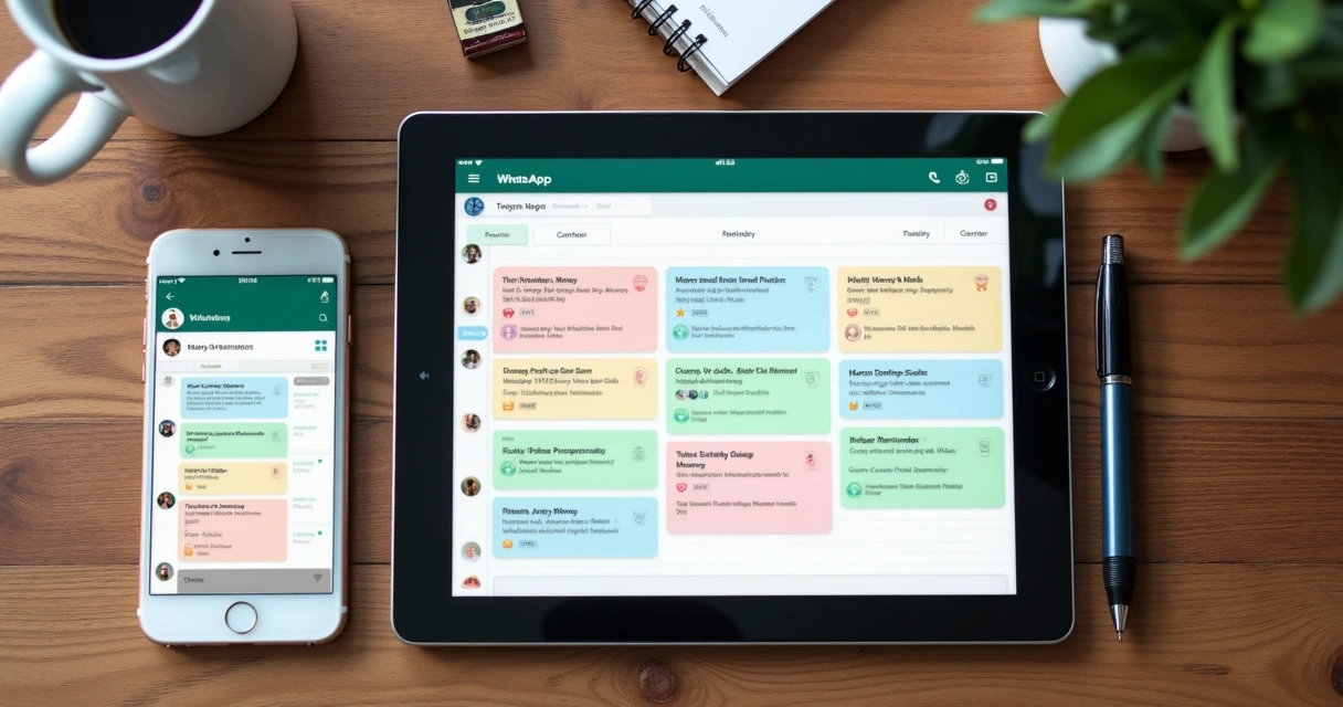 Agenda digital conectada ao WhatsApp mostrando lembretes