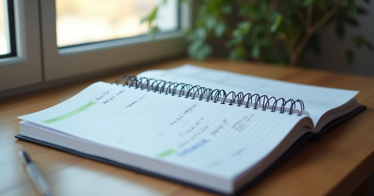 Agenda digital de vendas aberta em notebook 