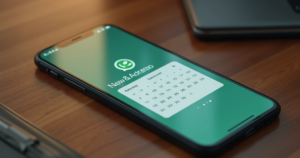 Interface digital mostrando uma agenda integrada ao WhatsApp 