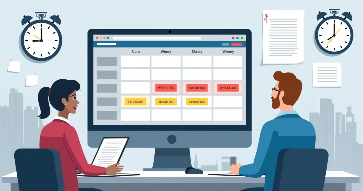 Calendário MS Project personalizado, mostrando folgas da equipe em destaque. 