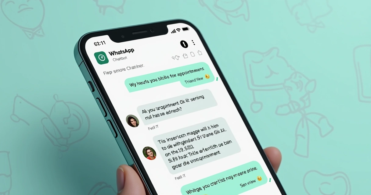 Tela de WhatsApp mostrando IA agendando consulta odontológica 