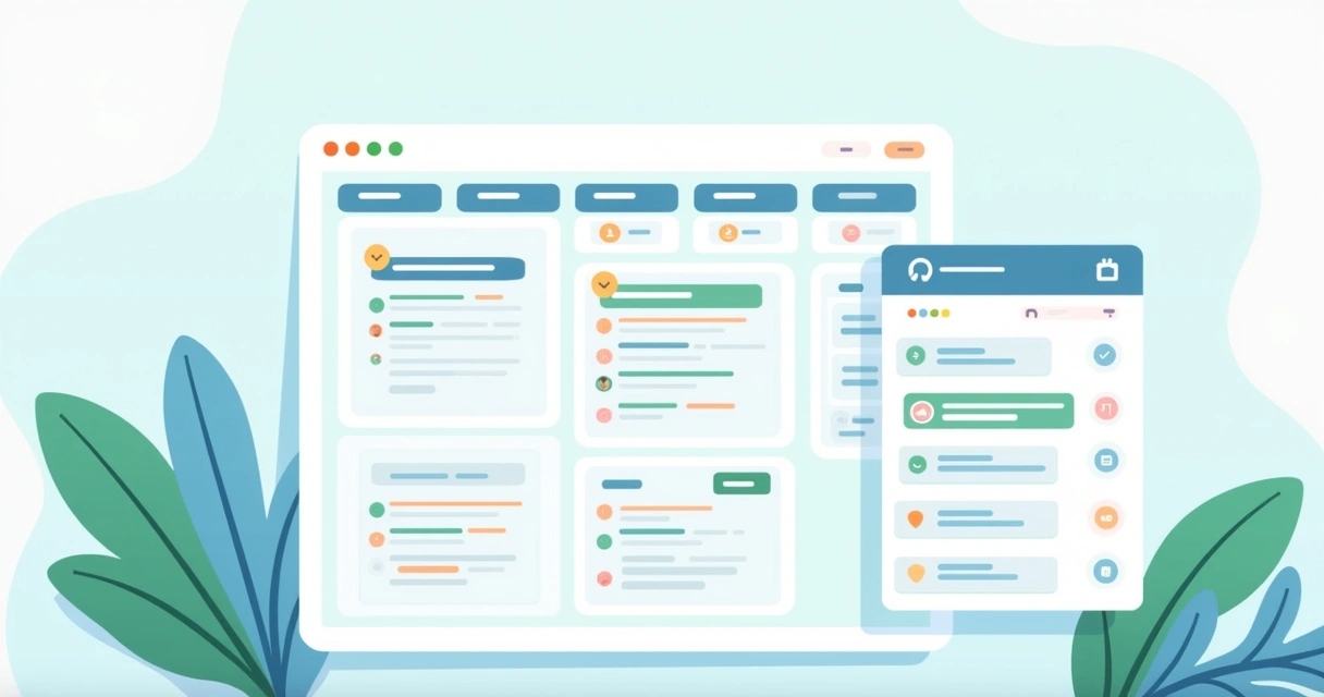 Quadro kanban do Freelup e calendário ao lado 