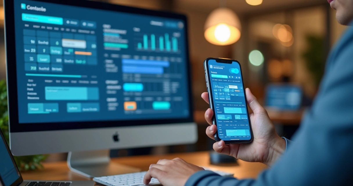 Agenda política digital em tela de computador 