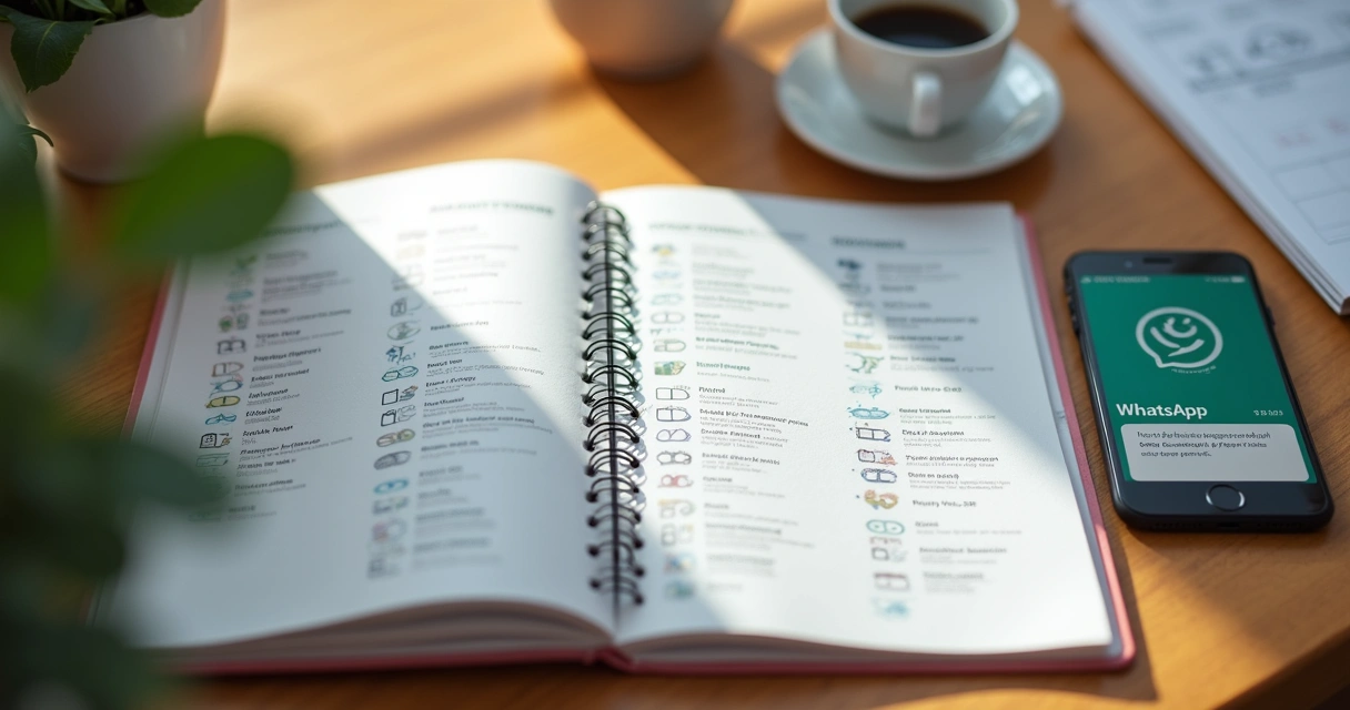 Agenda aberta mostrando horários marcados com nomes de pacientes