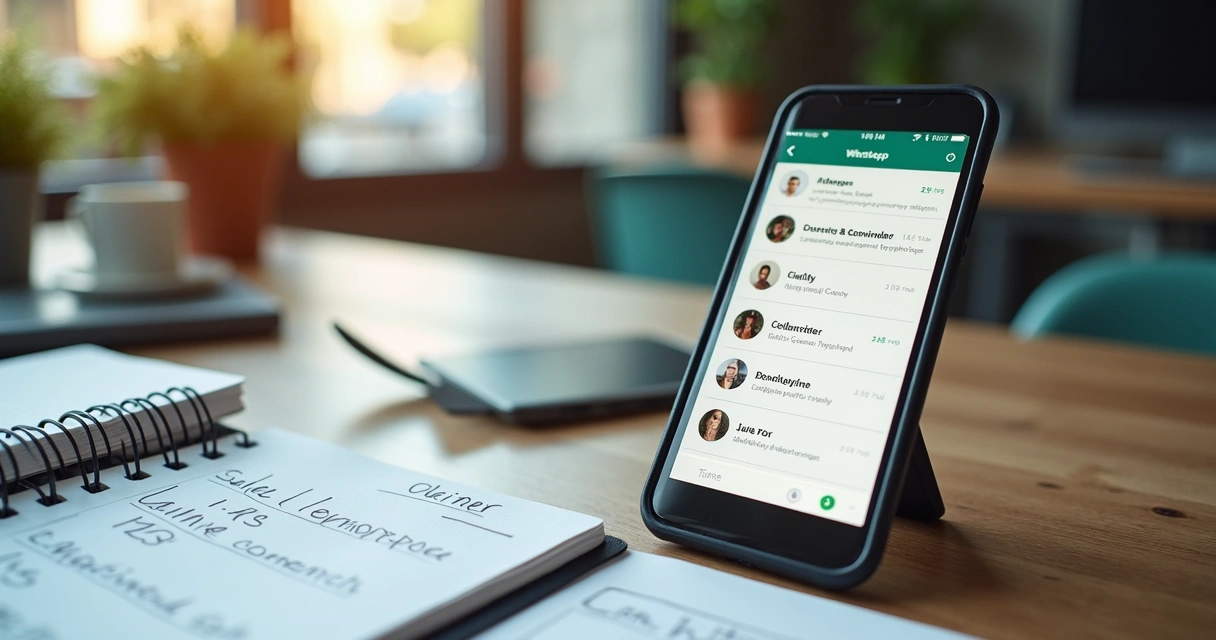 Telas de WhatsApp e agenda mostrando lembretes de retorno para clientes 
