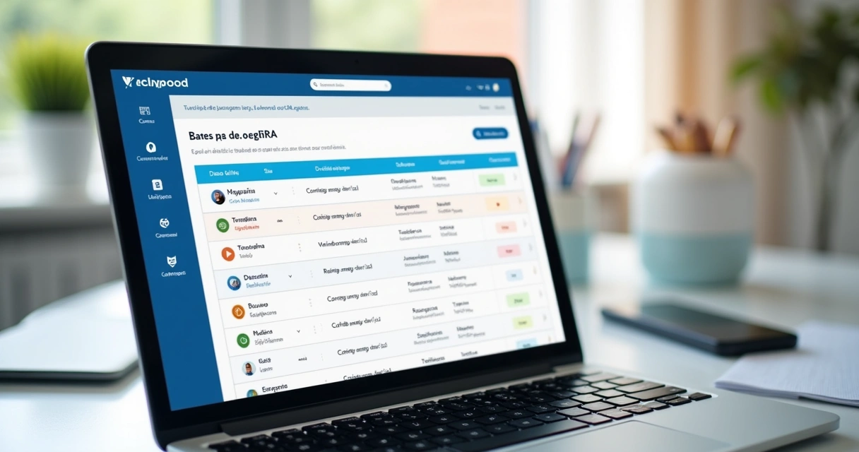 Tela de CRM com agenda de retornos de vendas 