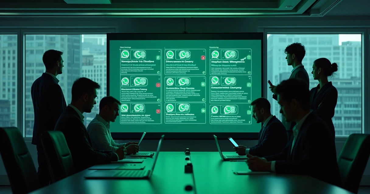 Quadro digital mostra agendamentos de reuniões pelo WhatsApp 