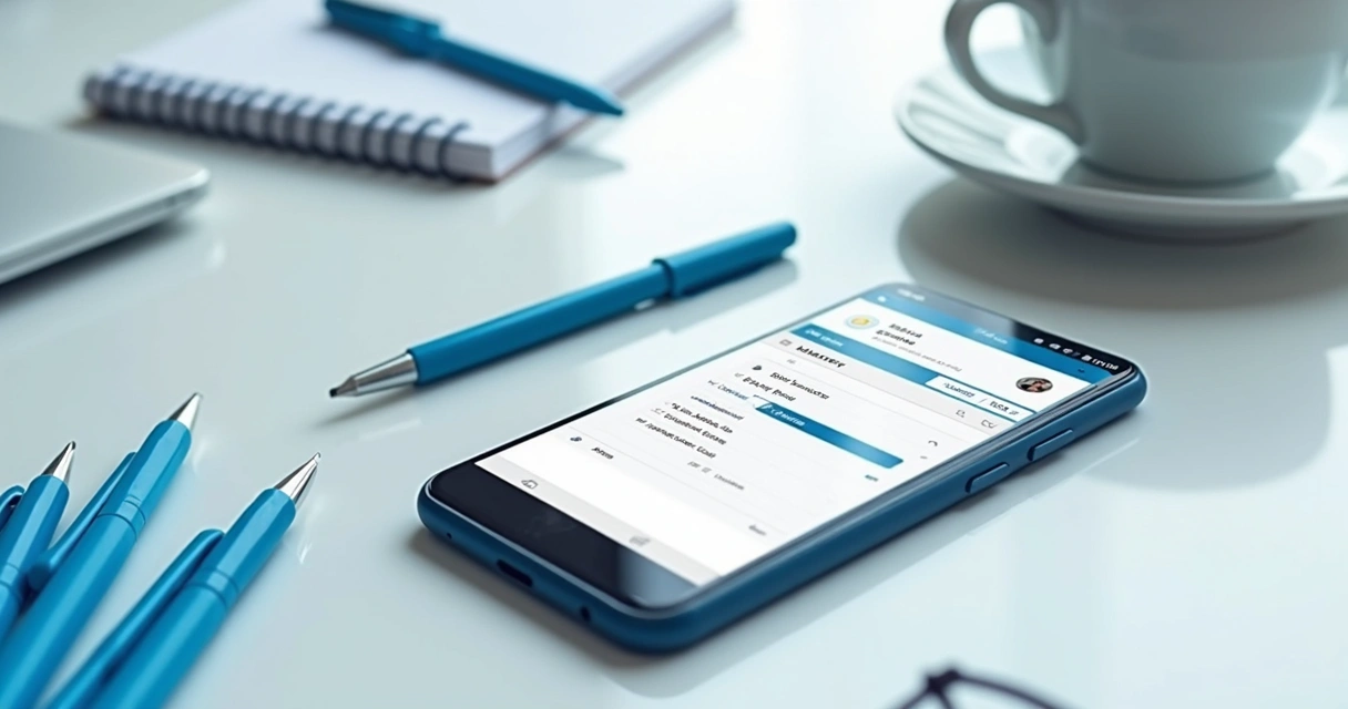 Tela de smartphone com interface de agendamento digital 