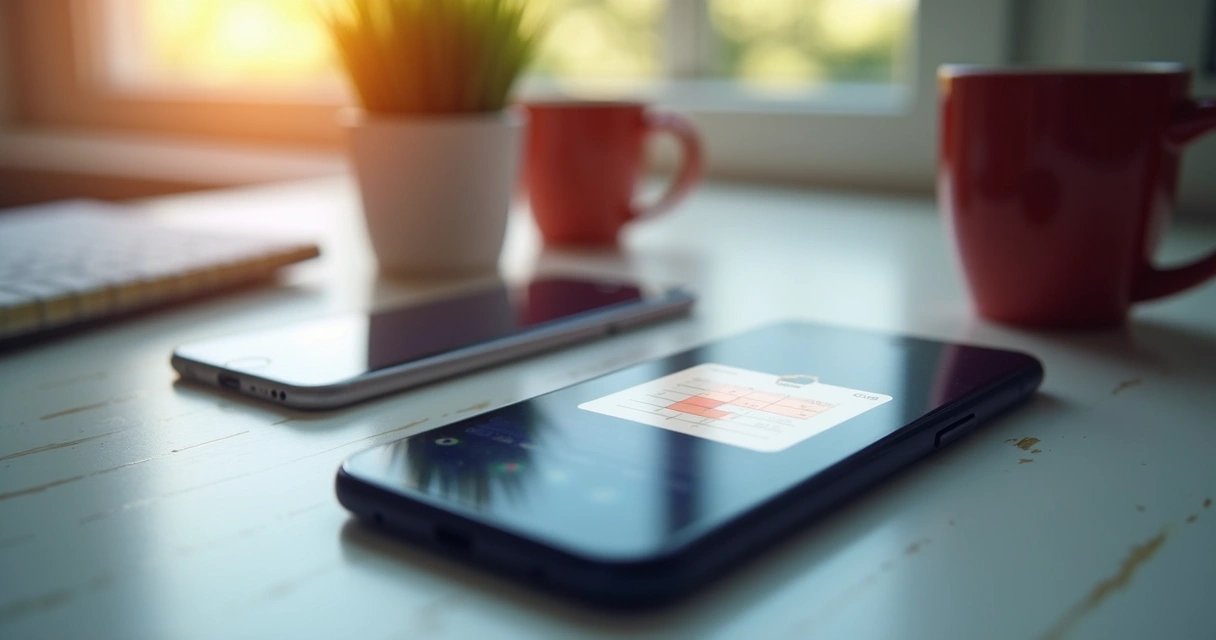 Agenda digital com lembrete aparecendo na tela