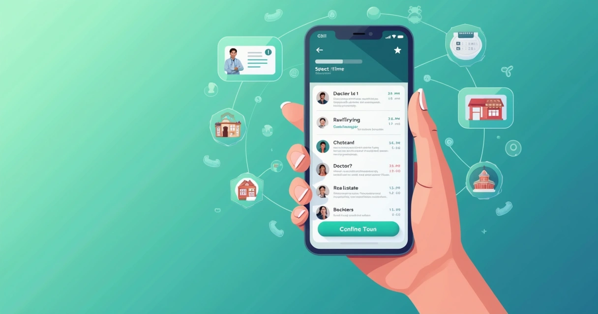 Interface de calendário para agendamento automático por WhatsApp. 