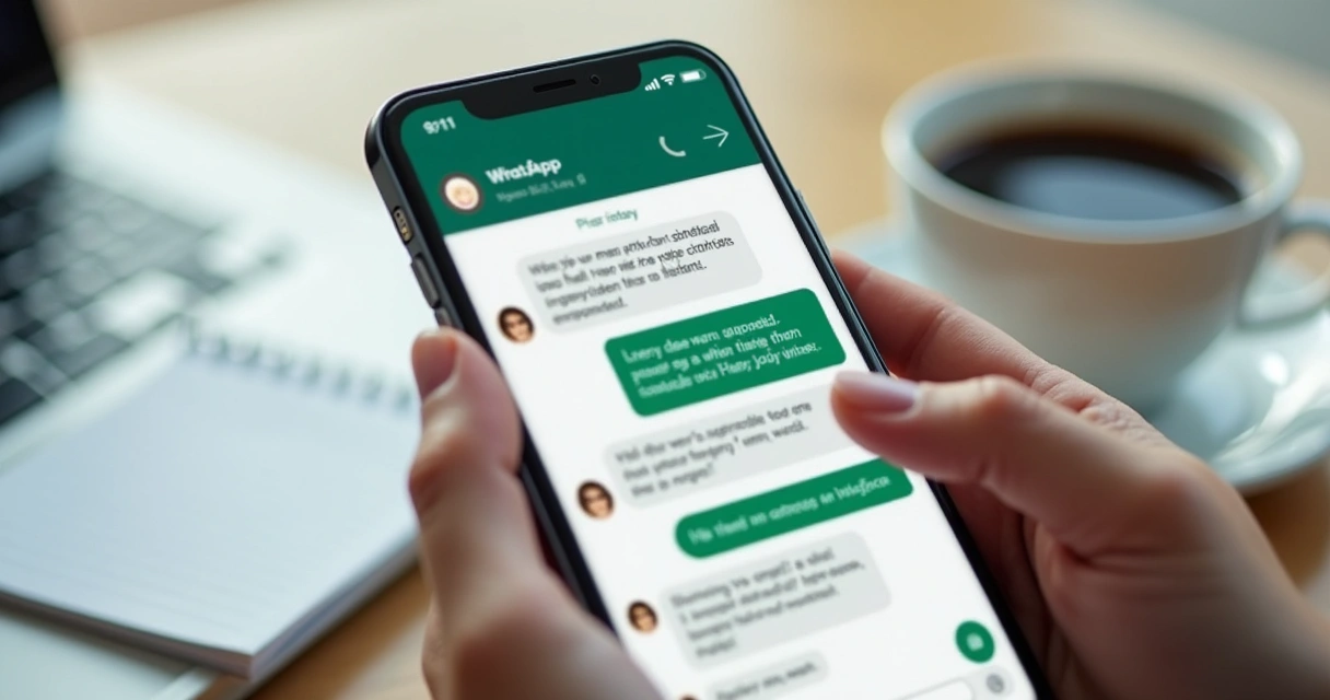 Conversa de agendamento automático no WhatsApp